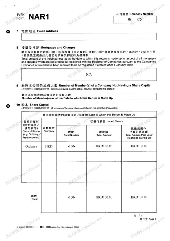 香港公司年报的生成、包含内容、获取方式-亚古数据